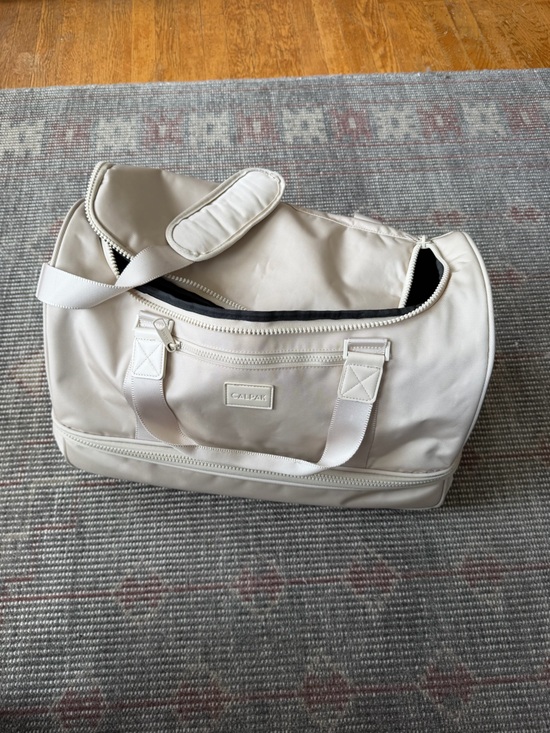 Calpak Handbags - Calpak Stevyn Duffel Bag with shoe compartment in Dune